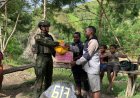 Satgas Yonif 613/RA Tebar Kebaikan di Puncak Jaya, Warga Yamo Terima Sembako